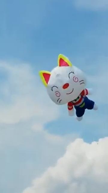 5M Smiley Cat Line Laundry Kite смотреть онлайн