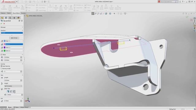 SOLIDWORKS 2018 Automate Tab Slot for Sheet Metal Design смотреть онлайн