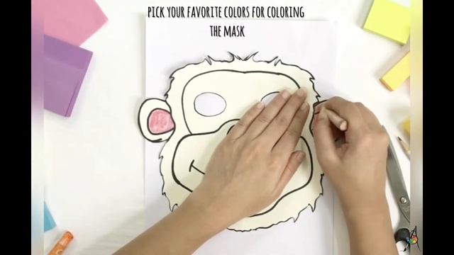 DIY Mask | Animal Mask | Monkey Mask | How to make King Louis Mask | Easy Paper Face Masks for kids смотреть онлайн
