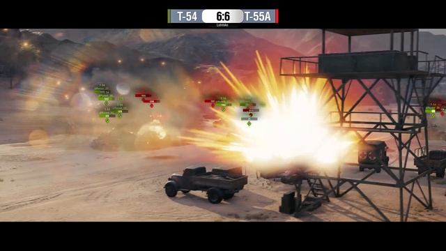 Ustawka: T-54 vs. T-55A [World of Tanks Polska]