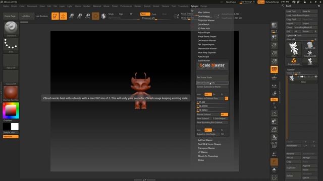 How to scale Zbrush models смотреть онлайн