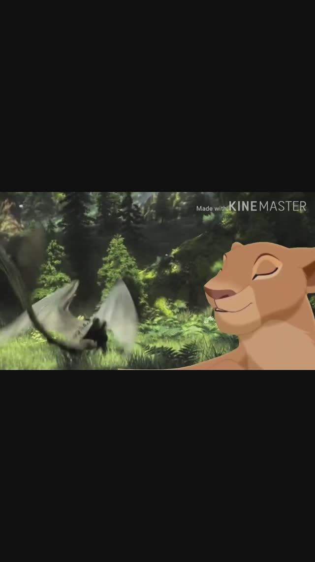 What if Night Fury meet strange lioness? Part 1 #shorts #edit #whatif