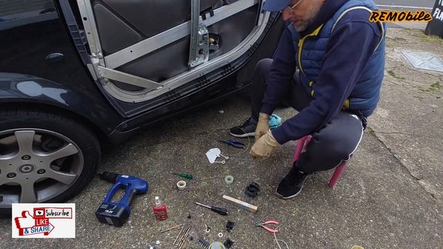 How to change window regulator Smart 450 fortwo not all mechanism cheap easy way смотреть онлайн