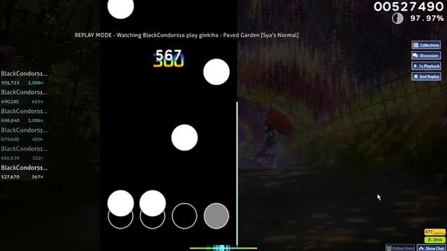 Paved Garden (Osu!)(Sya's Normal)(FC) смотреть онлайн