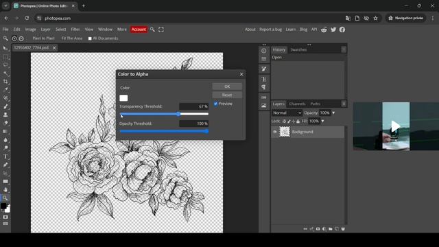Remove White Background From Graphics in Photopea смотреть онлайн