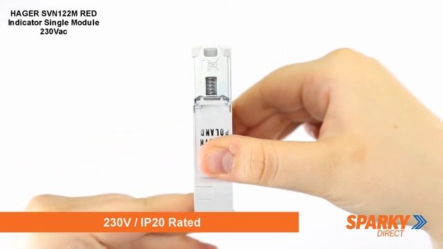 HAGER SVN122M | RED indicator single module | 230Vac смотреть онлайн