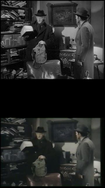 Sherlock Holmes and the Secret Weapon (1942) - "Best place to hide" Scene [Official Colorization] смотреть онлайн