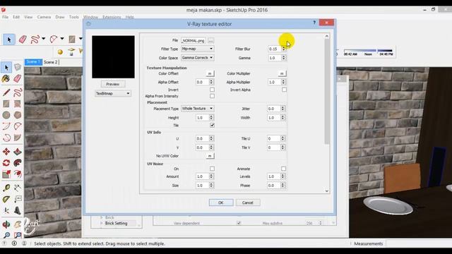 Tutorial Vray Sketchup Setting Material Brick Wall - Tutorial Photoshop смотреть онлайн