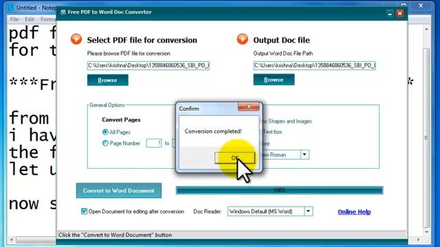 How to convert PDF to MS Word document file смотреть онлайн
