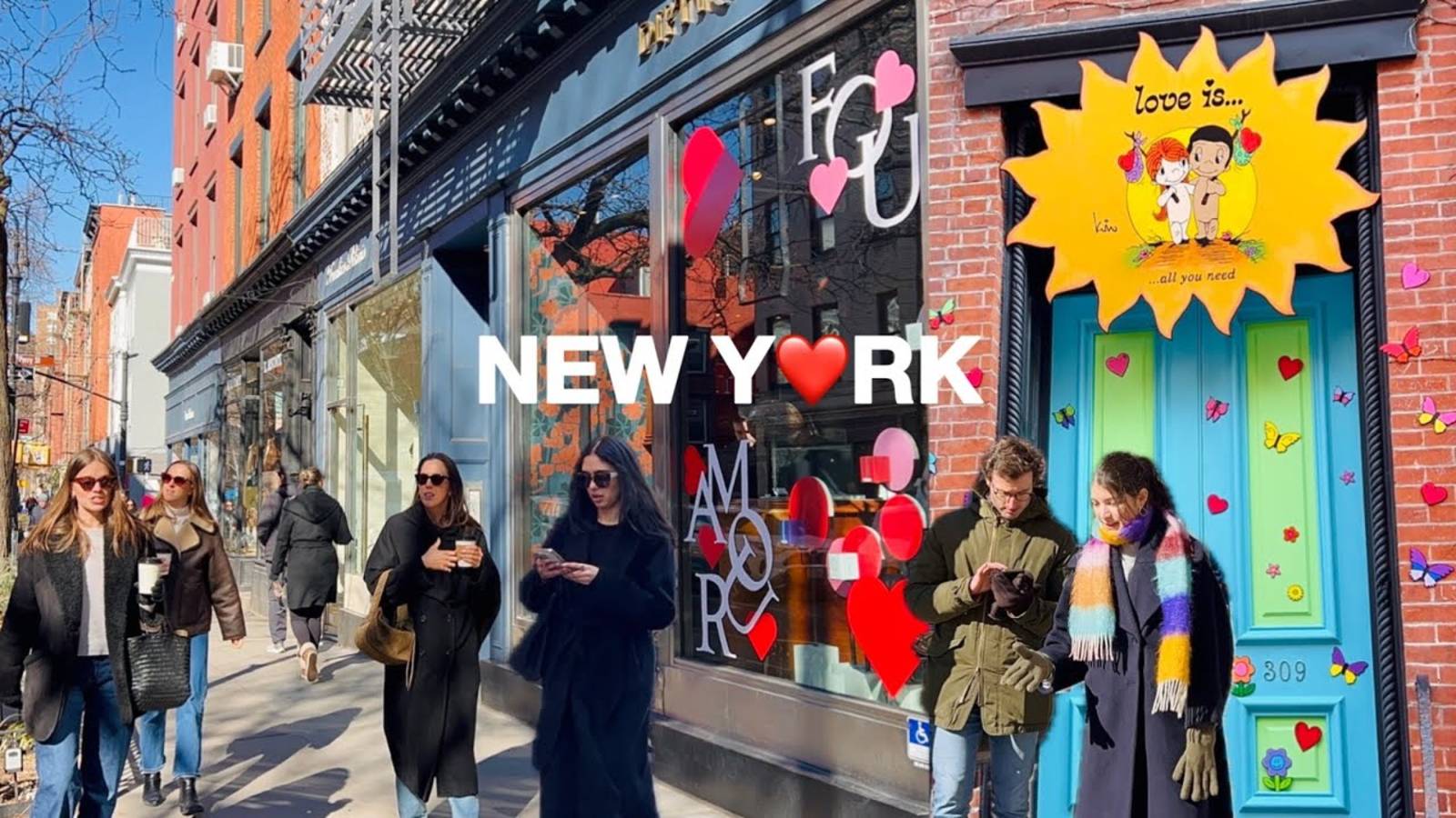 NYC Walk🗽Valentine’s Day In West Village, New York City🌹💖Romantic Friday In NYC | Feb 2025