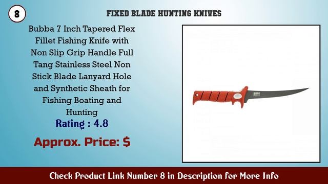 Top 10 Fixed Blade Hunting Knives to buy in USA 2021 | Price & Review смотреть онлайн
