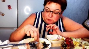 Опять хочу соленой рыбы/Что приготовить на ужин/А я только картошку отварила😉/Мукбанг