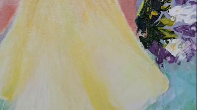 Картина маслом дети "Нежный возраст"холст 30 на 40см.#картинавподарок #живопись #картинасдетьми смотреть онлайн