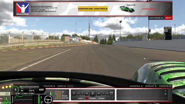 iRacing Track Guide Nürburgring Nordschleife | Radical SR8 | 6:22.588 смотреть онлайн