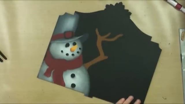 Paint a Cute Snowman Cookbook Stand | How to add Highlights & Shadows to add Depth to your Project смотреть онлайн