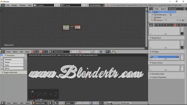 Gradient Materyal (Blender + Cycles) смотреть онлайн