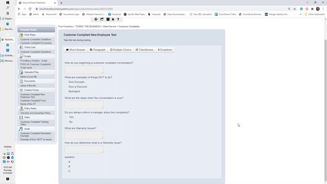 Business Systemization - TouchStone Training #5: The Rest of the Process Tools смотреть онлайн