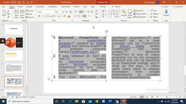 How to Add bullets, align text, line spacing, text direction, split text in multiple columns in PPT смотреть онлайн