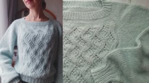 Воздушный джемпер регланом - очень просто! Прекрасная пряжа! Обзор пряжи Фиджи.