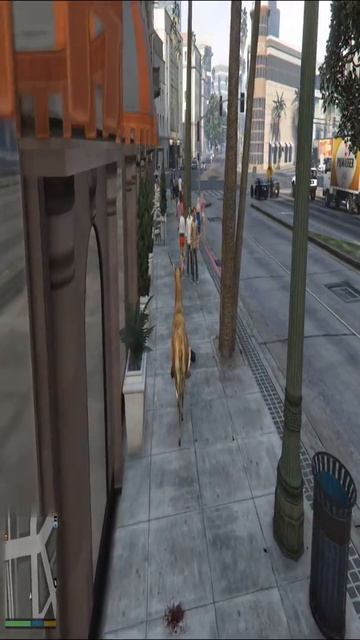 Crazy Deer On Street GTA 5 MOD GAMEPLAY смотреть онлайн