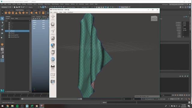 MeshMixer to Reduce Polycount (for nCloth Sim) смотреть онлайн