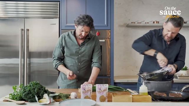 On The Sauce MKR Manu & Colin Cook Beef Sirloin Steak Colcannon With Peppercorn Sauce By Manu