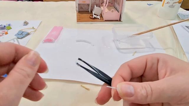 Миниатюра домика/Miniature room Часть3. смотреть онлайн