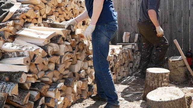 Колка дров. Размышления вслух о рекламе банков и телефонном спаме. С Днём Победы. смотреть онлайн