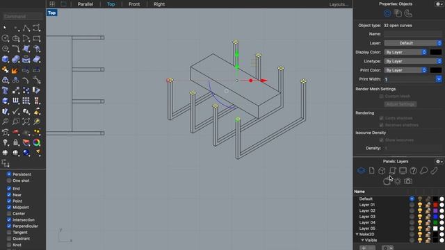 how to change line weights in rhino смотреть онлайн