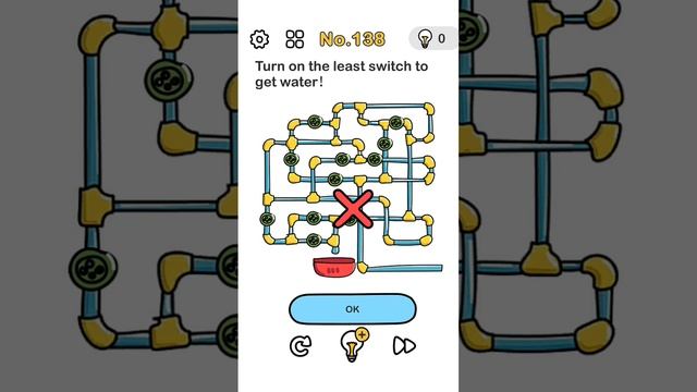 #Answerbrainoutlevel138 Turn On The Least Switch To Get Water Walkthrough Brain Out Level 138