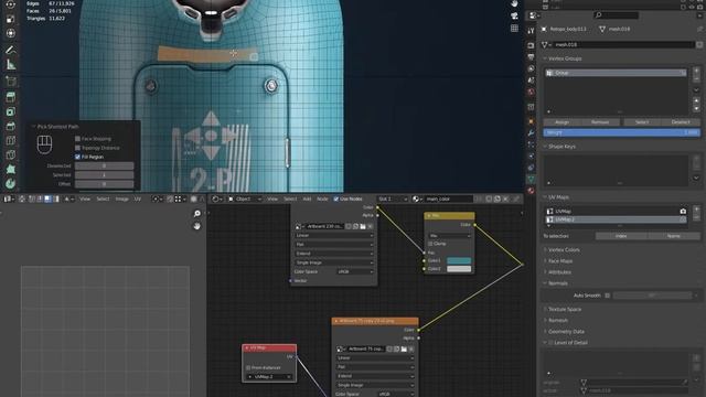 How to add multiple decals in Blender easily and fast смотреть онлайн