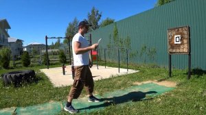 Безоборотное метание ножа - урок 2, метание ножей