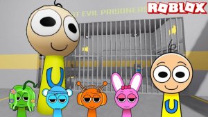 Спрунки Ipin Играет в Sprunki Фаза 2 Prison Run Obby в РОБЛОКС | Incredibox Sprunki
