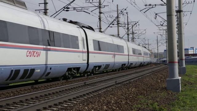 High-speed electric passenger train EVS2 SAPSAN (электропоезд ЭВС2-01 Сапсан; Siemens Velaro RUS) смотреть онлайн