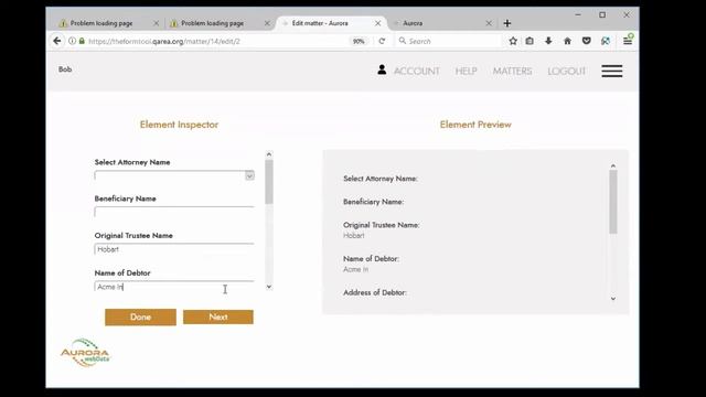 Aurora webData™ demonstration video смотреть онлайн