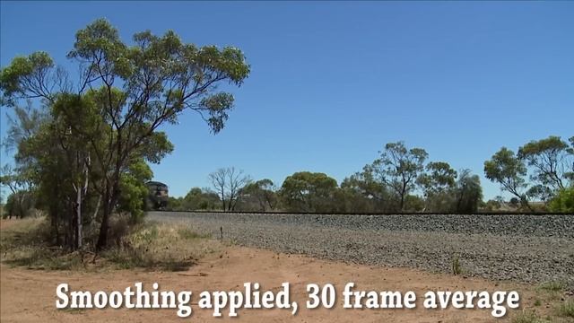 BorisFX BCC Optical Stabilizer examples using handheld footage of a train смотреть онлайн