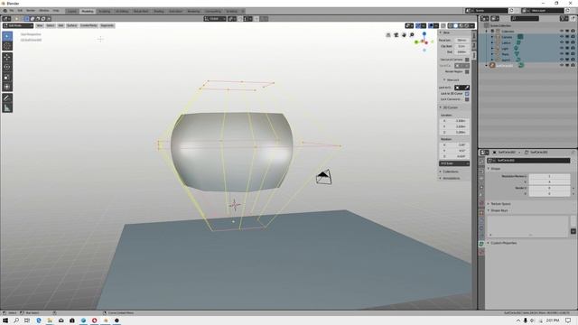 Blender 2.80 RC3 - Loft NURBS - tutorial EN смотреть онлайн