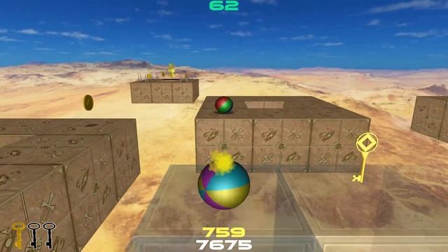 Cubosphere: two-player-mode, Egypt level 7 playthrough