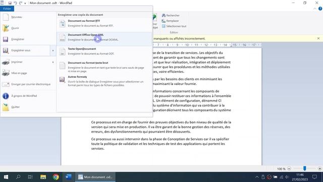 Convertir un document ODT en DOC | Word смотреть онлайн