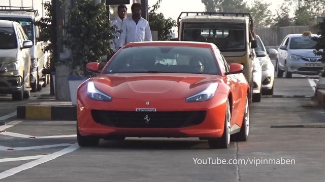 Ferrari GTC4 Lusso In Hyderabad (INDIA) - LOUD V12 Revs & Accelerations смотреть онлайн