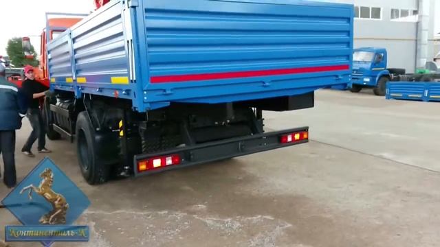 Бортовой автомобиль КАМАЗ-43253 с КМУ Kanglim 1056