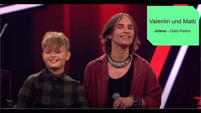 Valentin und Matti - Jolene (Dolly Parton) The Voice Kids 2023 Short Version смотреть онлайн