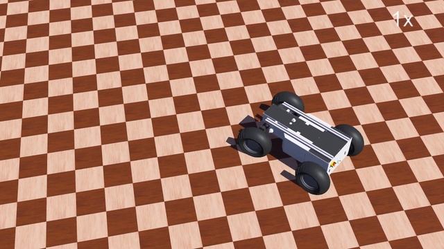 Mobile Ackerman Steering Robot Hunter Simulator in Webots смотреть онлайн