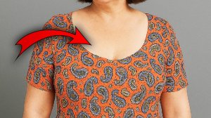 📌Как уменьшить вырез, чтобы он не спадал с плеч