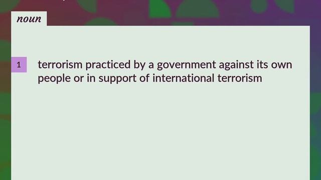 State-sponsored terrorism | meaning of State-sponsored terrorism смотреть онлайн