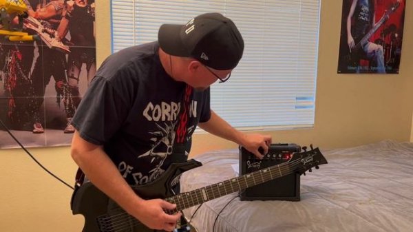 GLARRY BURNING FIRE HH HH ELECTRIC GUITAR! PART !