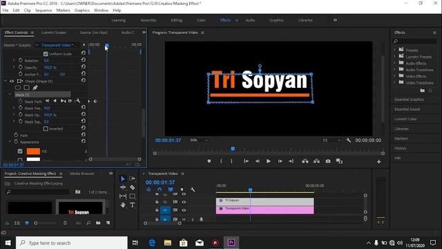 Creative Effect Masking | Tutorial Adobe Premiere Pro CC 2018 смотреть онлайн