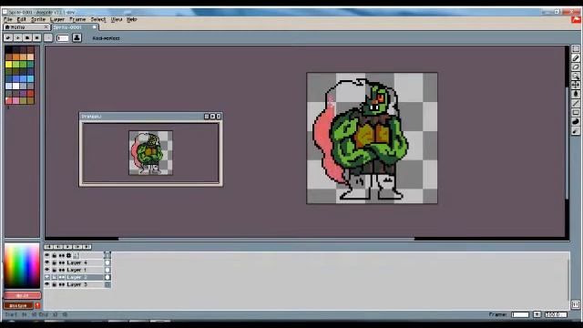 Pixel Art Ogre timelapse смотреть онлайн