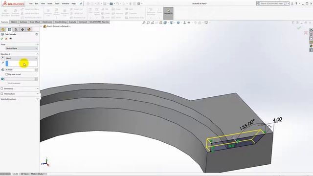 SolidWorks Practice/Exercise For Beginners - Basic Tutorial - Part Features (06 - L01) смотреть онлайн