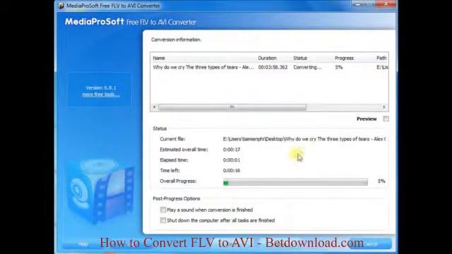 How to convert FLV to AVI - Betdownload.com смотреть онлайн